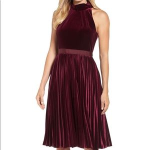 Ted Baker Velvet Pleated Dress